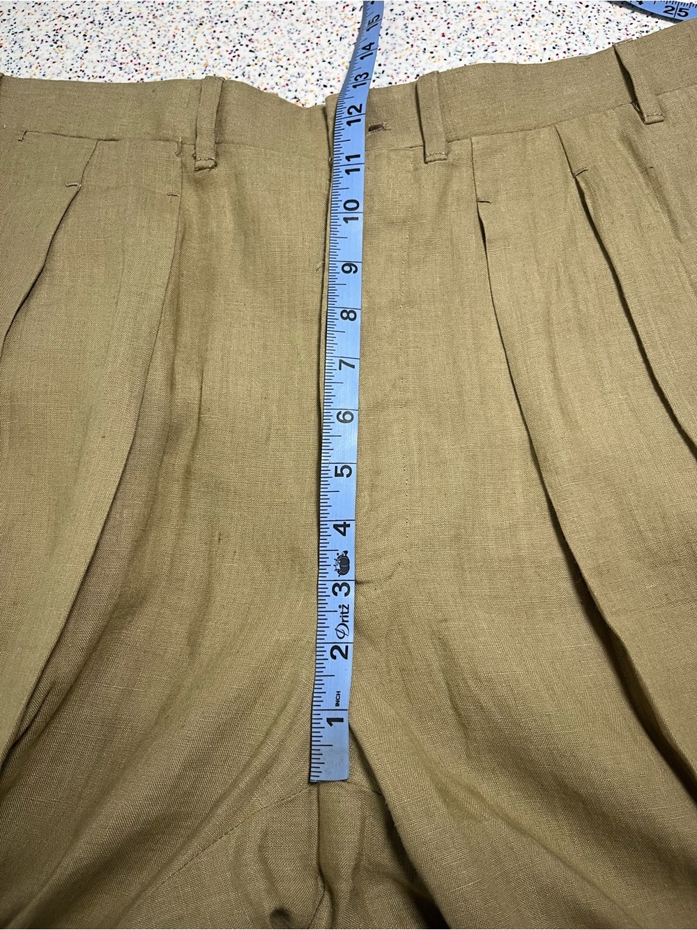 Giuliva Heritage Men’s Umberto Linen Straight Leg Trousers Pants IT 48 Size 32 - Picture 7 of 8